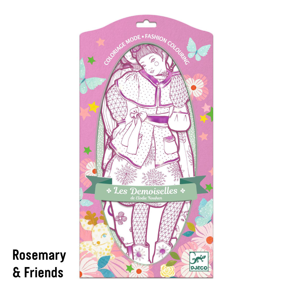 Djeco Les Demoiselles Rosemary & Friends Fashion Coloring Dolls