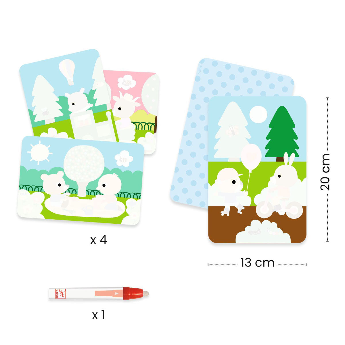 Djeco In the Park Magic Coloring Kit