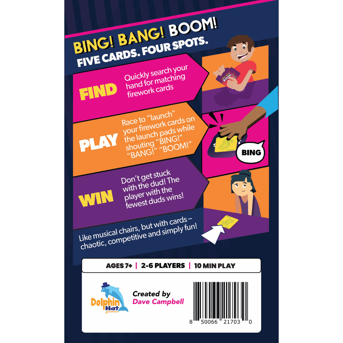 Dolphin Hat Games Bing! Bang! Boom! Card Game