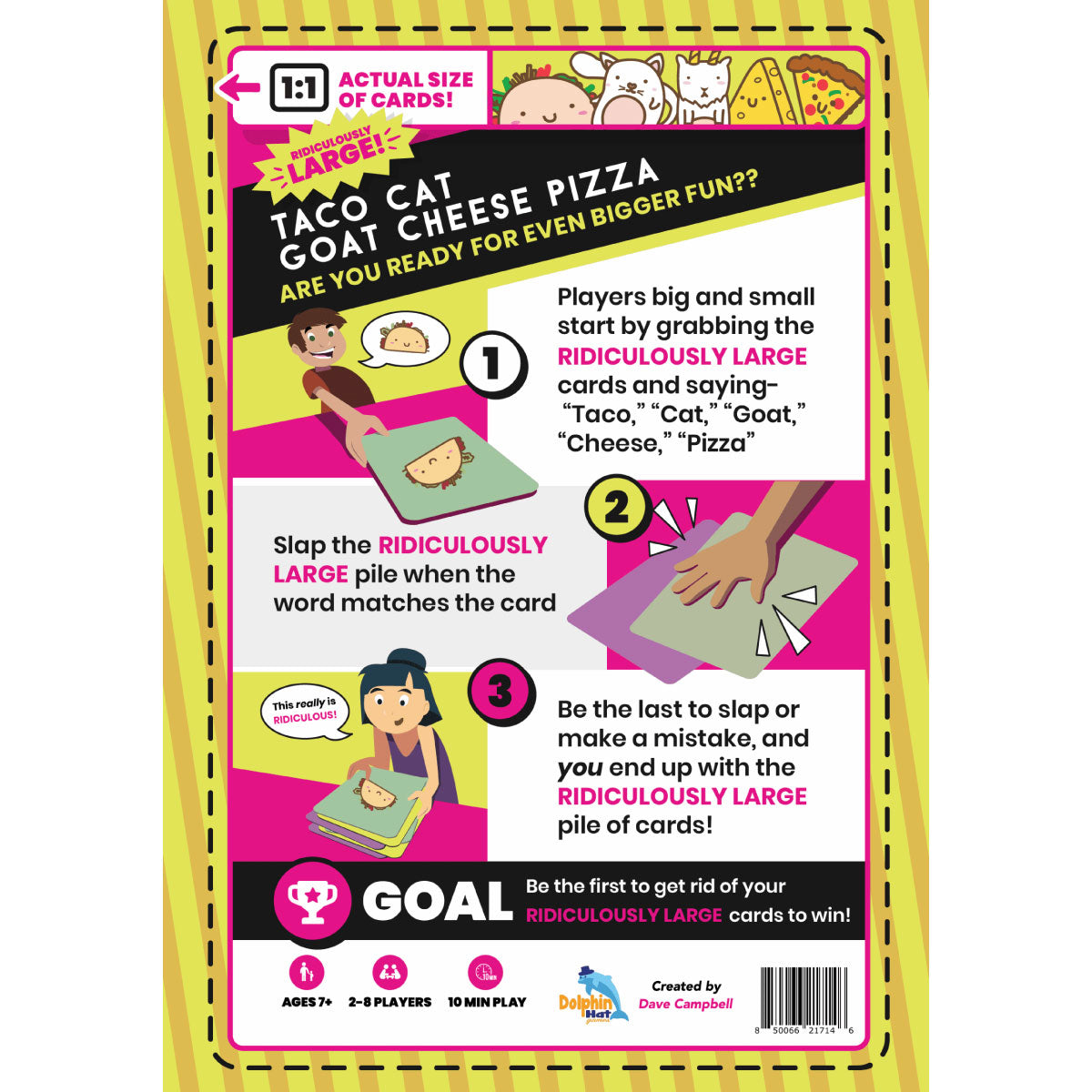 Dolphin Hat Games Taco Cat Goat Cheese Pizza Ridiculously Large Edition