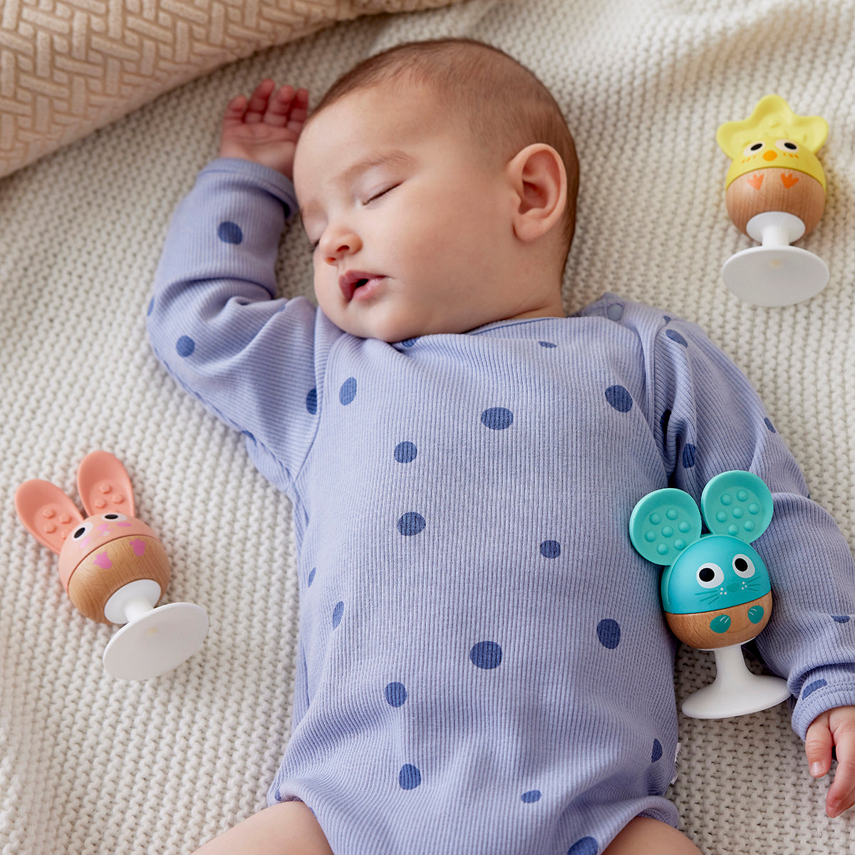 Hape Cheery Critter Rattle Trio