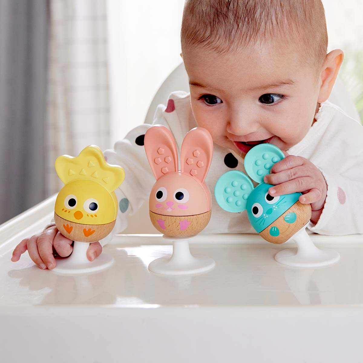 Hape Cheery Critter Rattle Trio