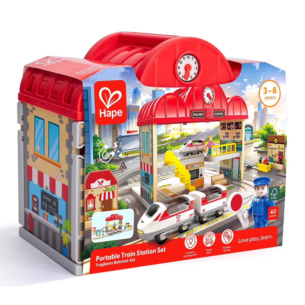 Portable Train Station Set hape
