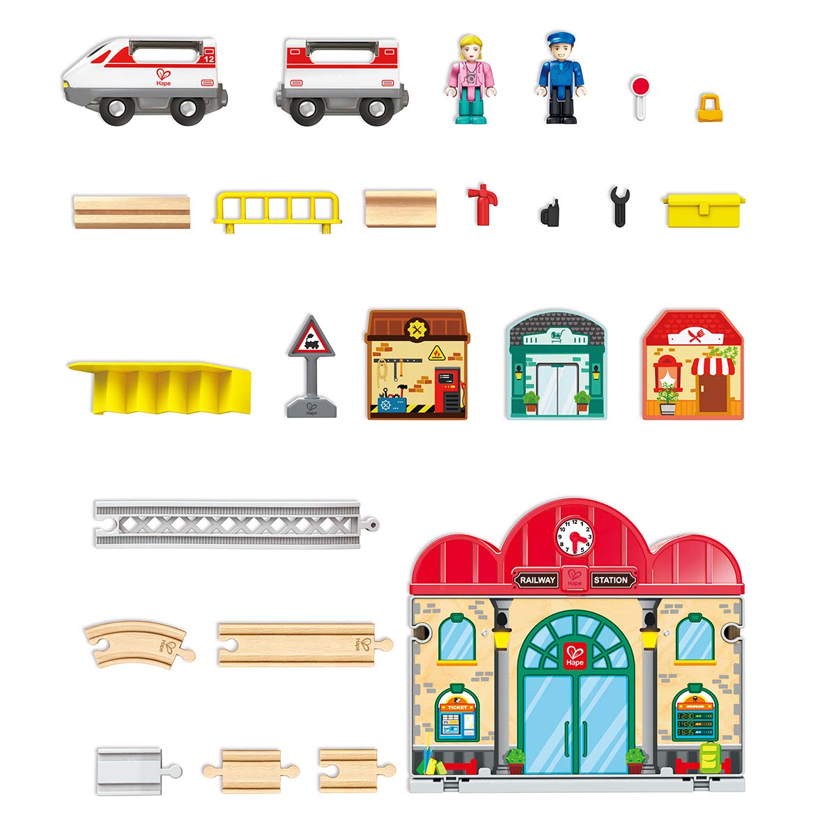Portable Train Station Set hape