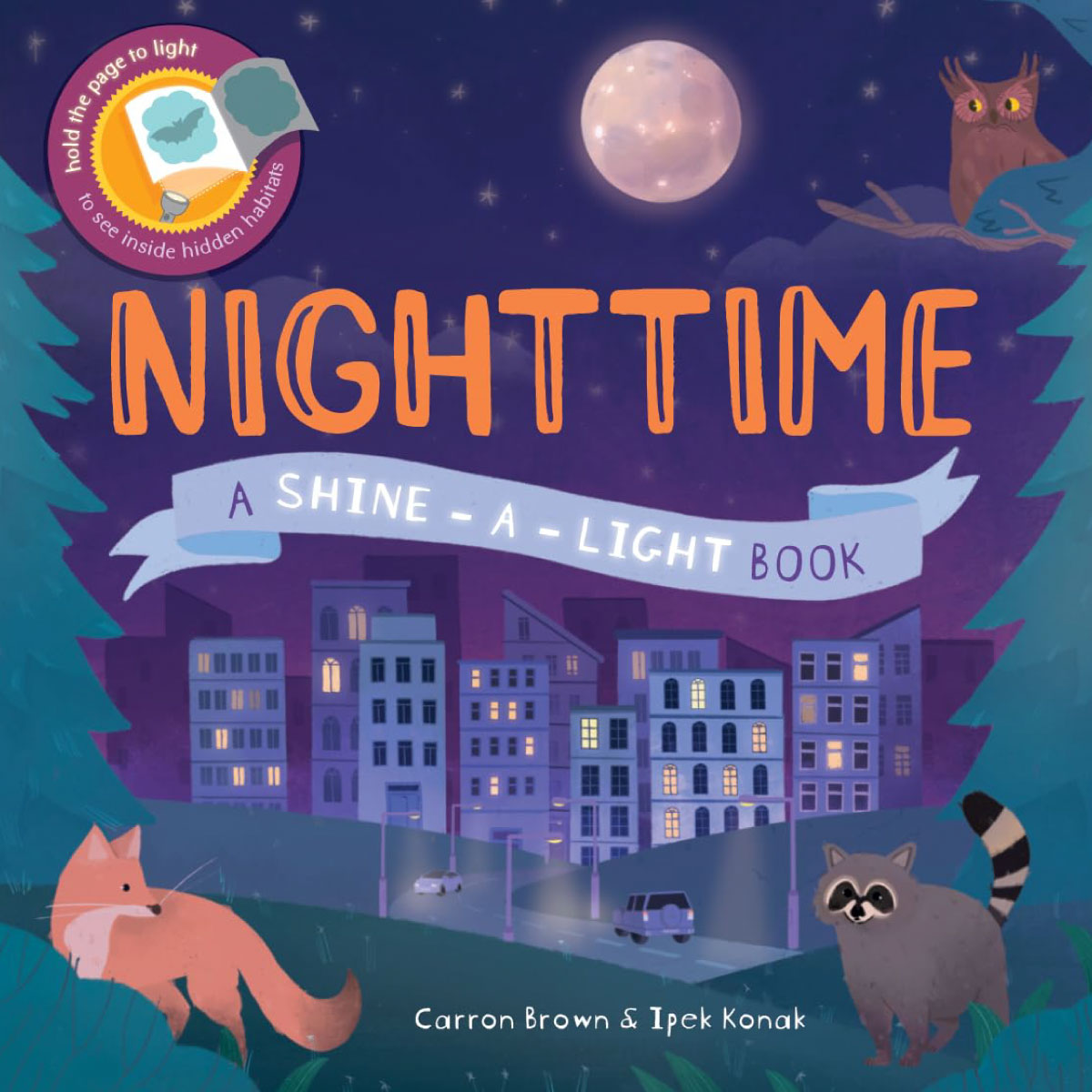 Nighttime Shine-a-Light Book by Carron Brown and Ipek Konak