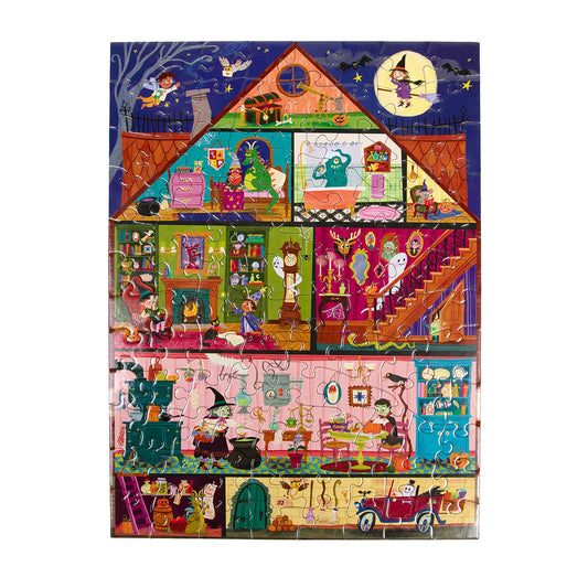 eeBoo Haunted House 100 Piece Puzzle