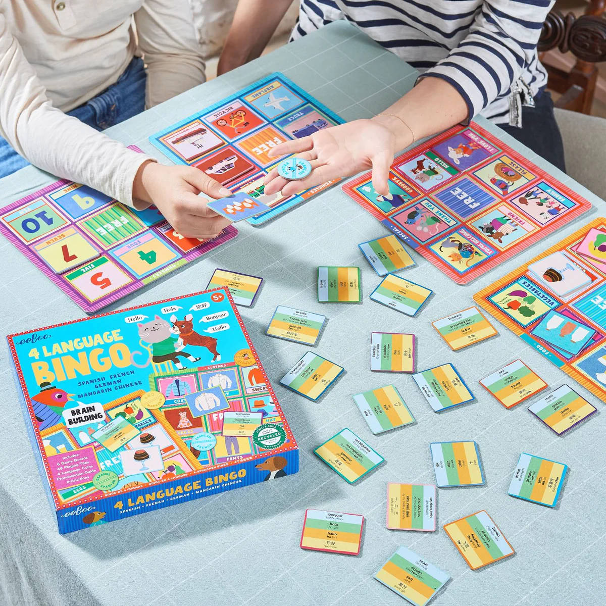 eeBoo Four Language Bingo
