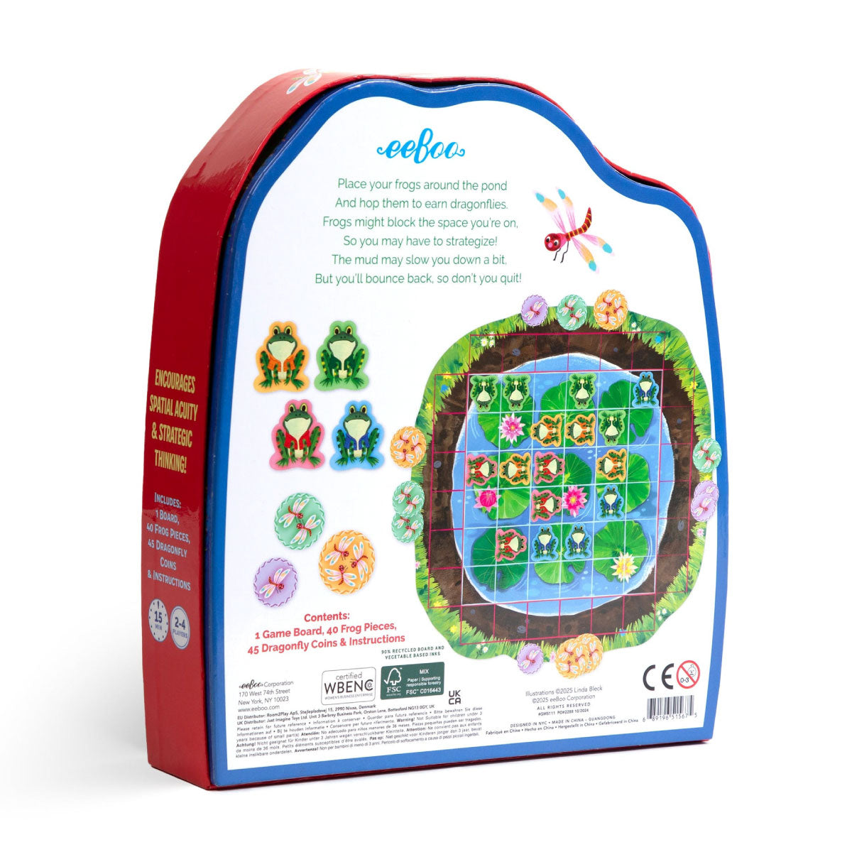 eeBoo Frog Hopkins Board Game