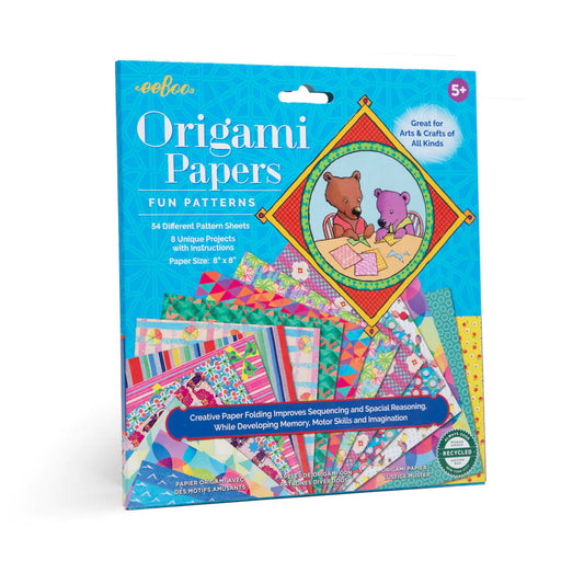 eeBoo Fun Patterns Origami Papers