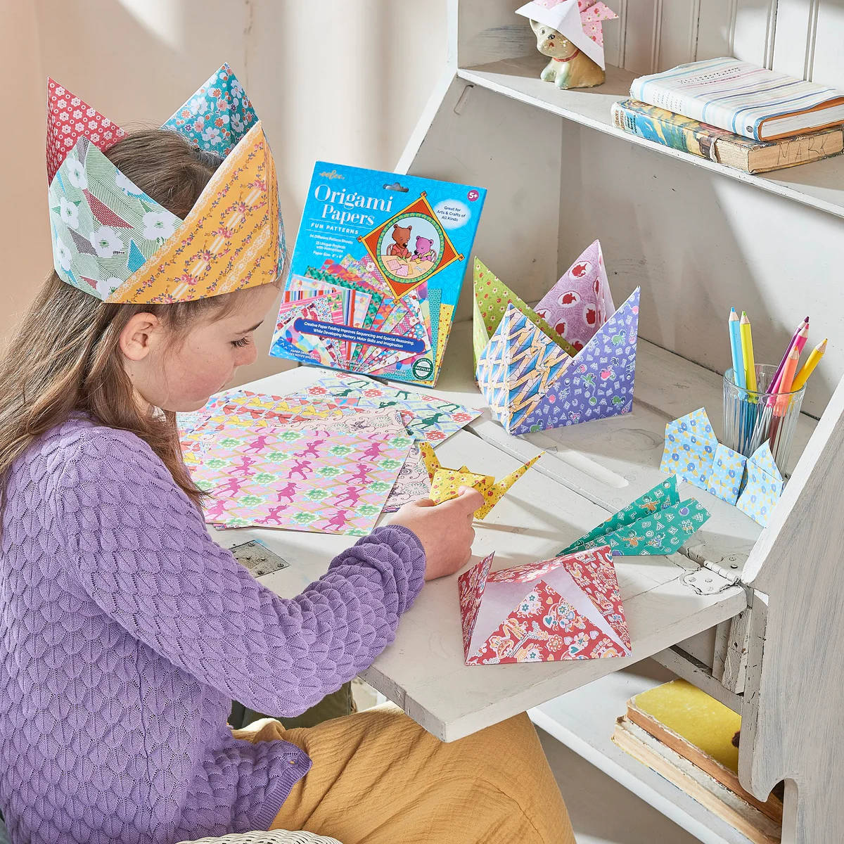 eeBoo Fun Patterns Origami Papers