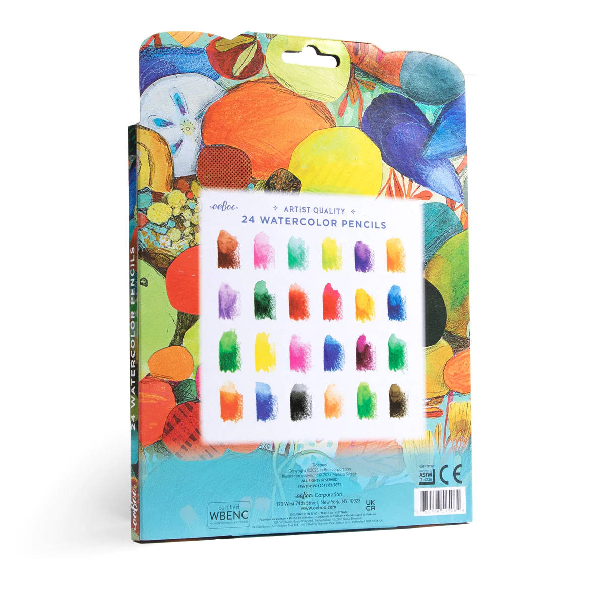 eeBoo Tidepool 24 Watercolor Pencils