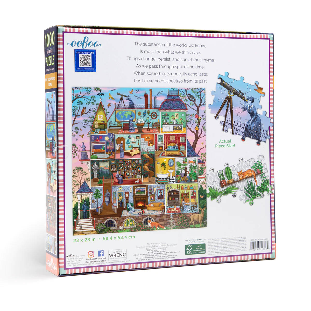 eeBoo The Alchemist’s Home - 1000 Piece Puzzle
