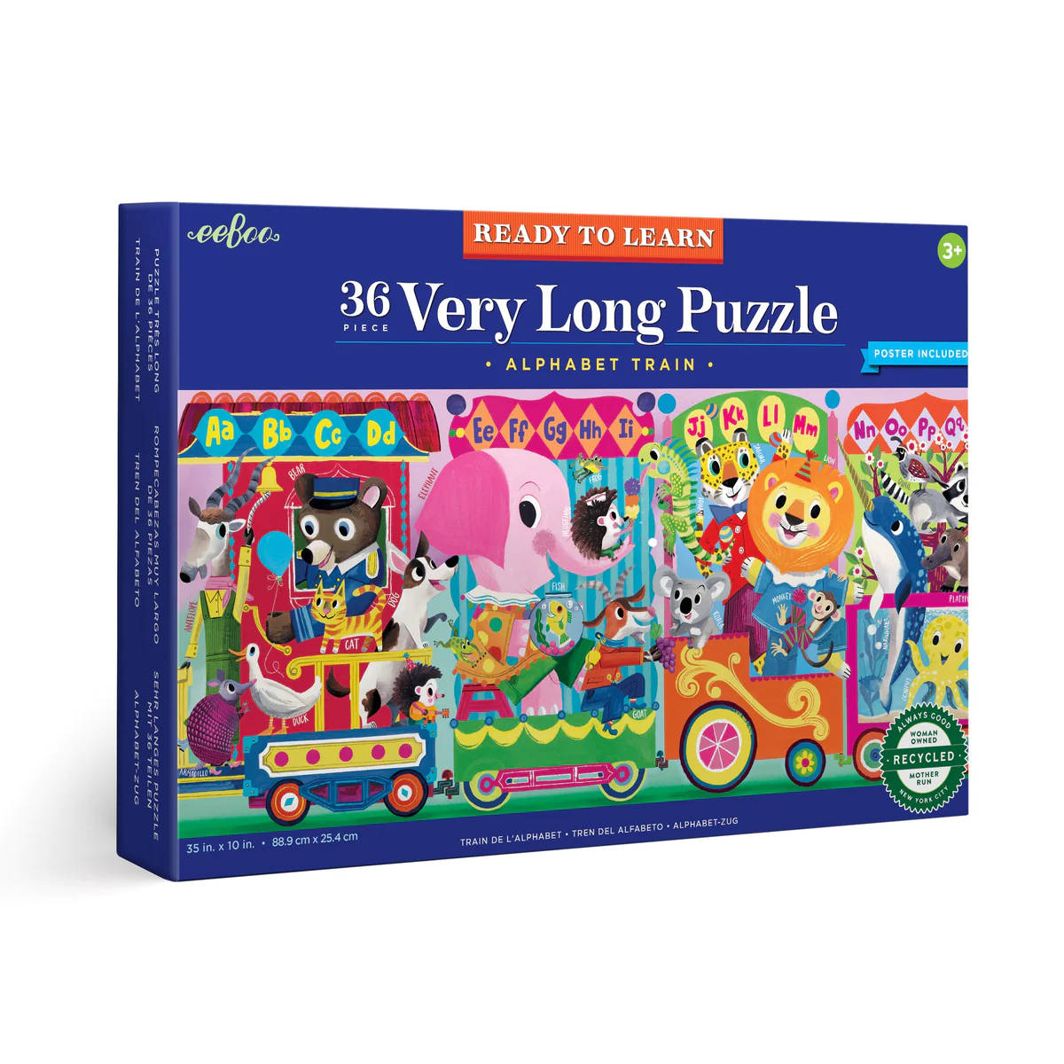eeBoo Alphabet Train - 36 Piece Puzzle