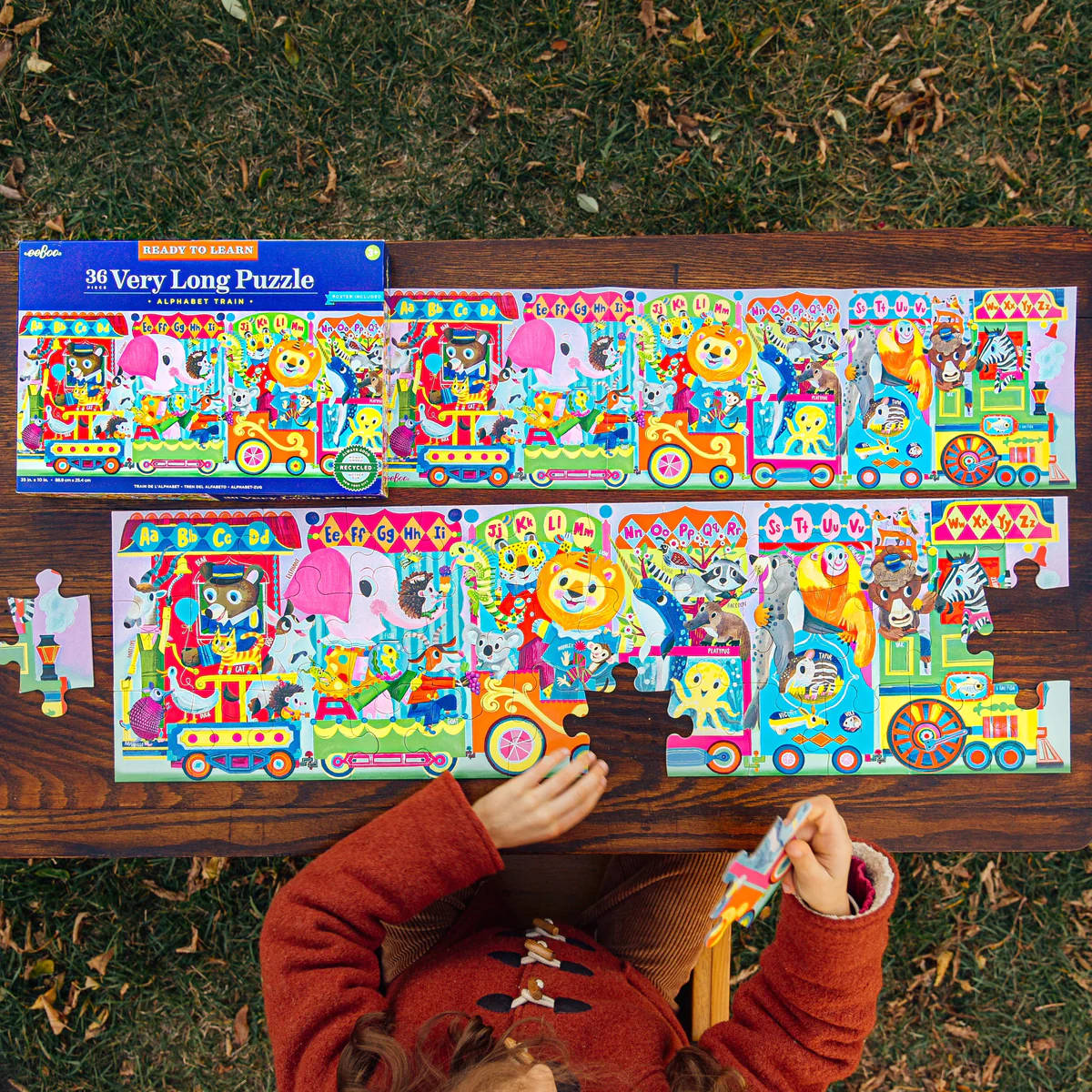 eeBoo Alphabet Train - 36 Piece Puzzle