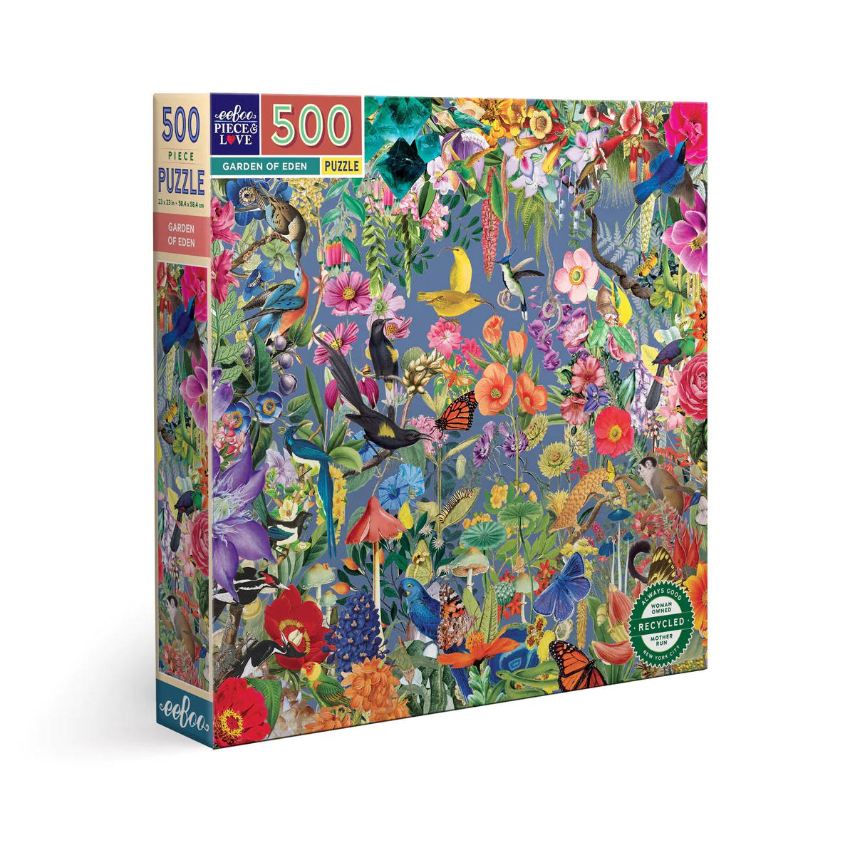 eeBoo Garden of Eden 500 Piece Square Puzzle
