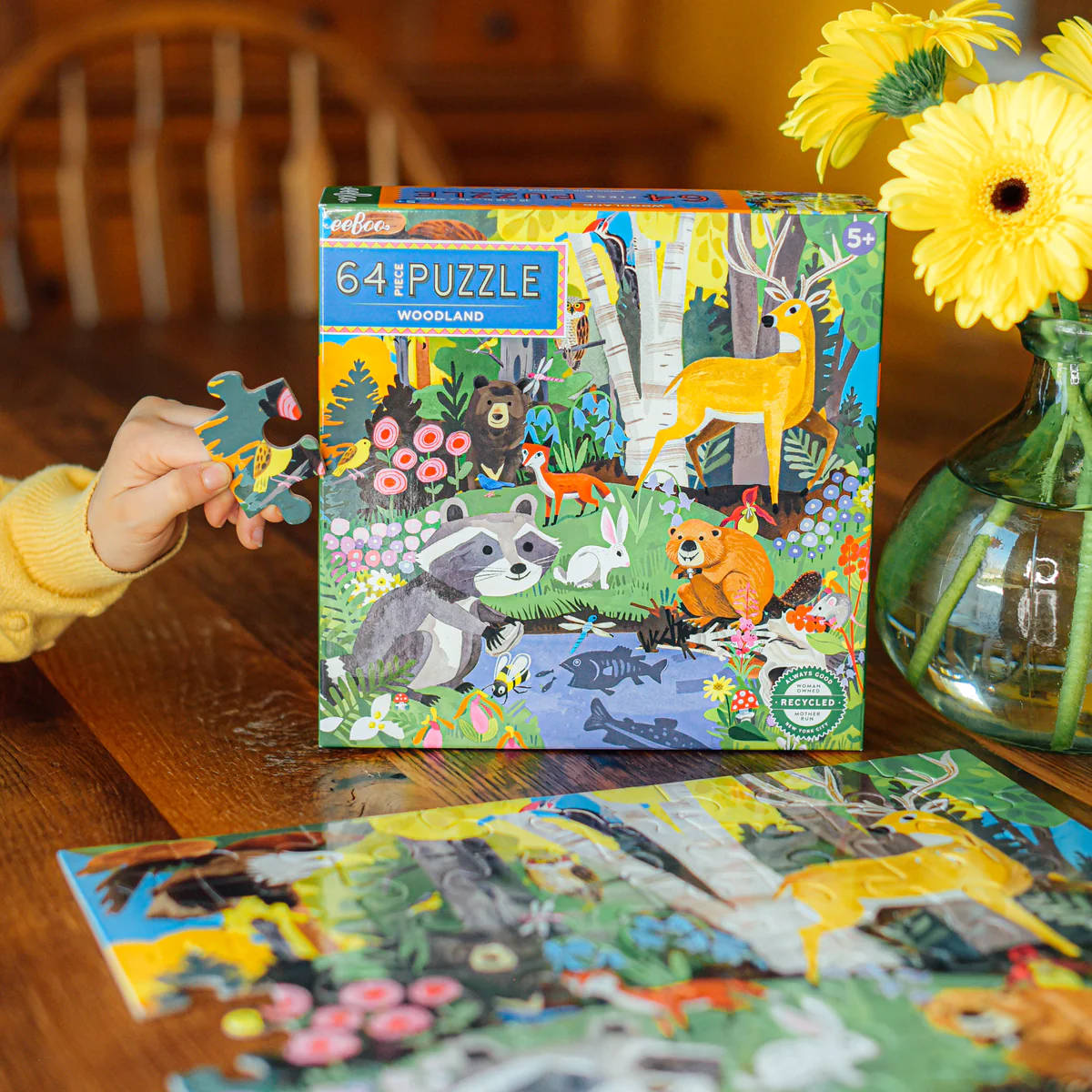 eeBoo Woodland - 64 Piece Puzzle