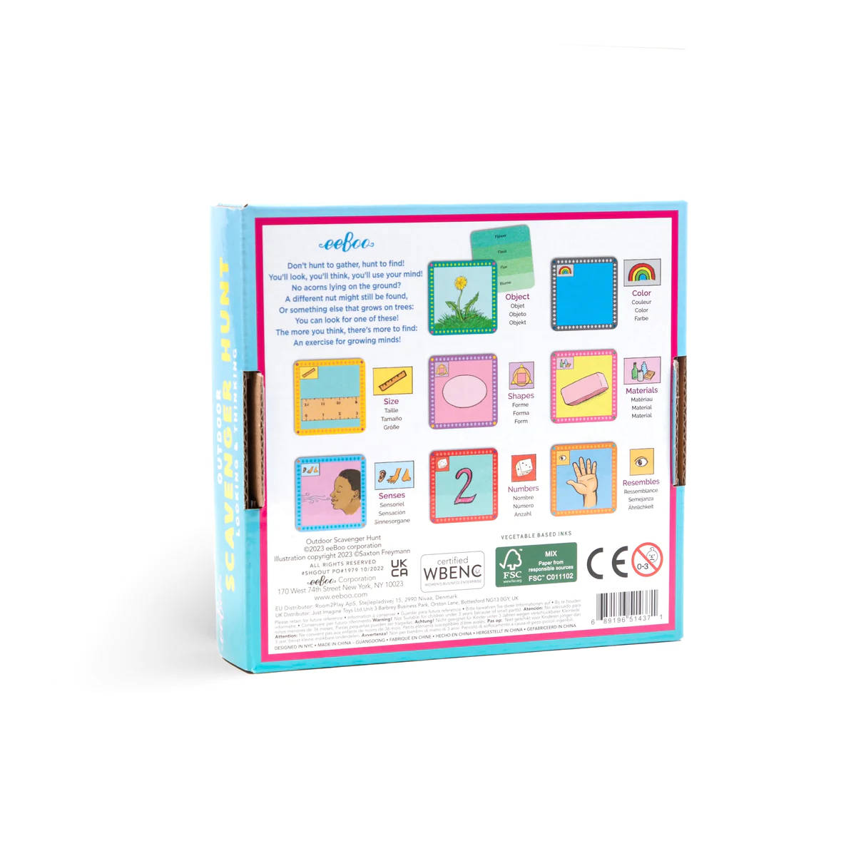eeBoo Scavenger Hunt Game - Outdoors