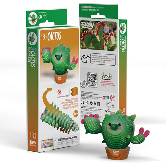 Eugy Cactus 3-D Cardboard Model Kit
