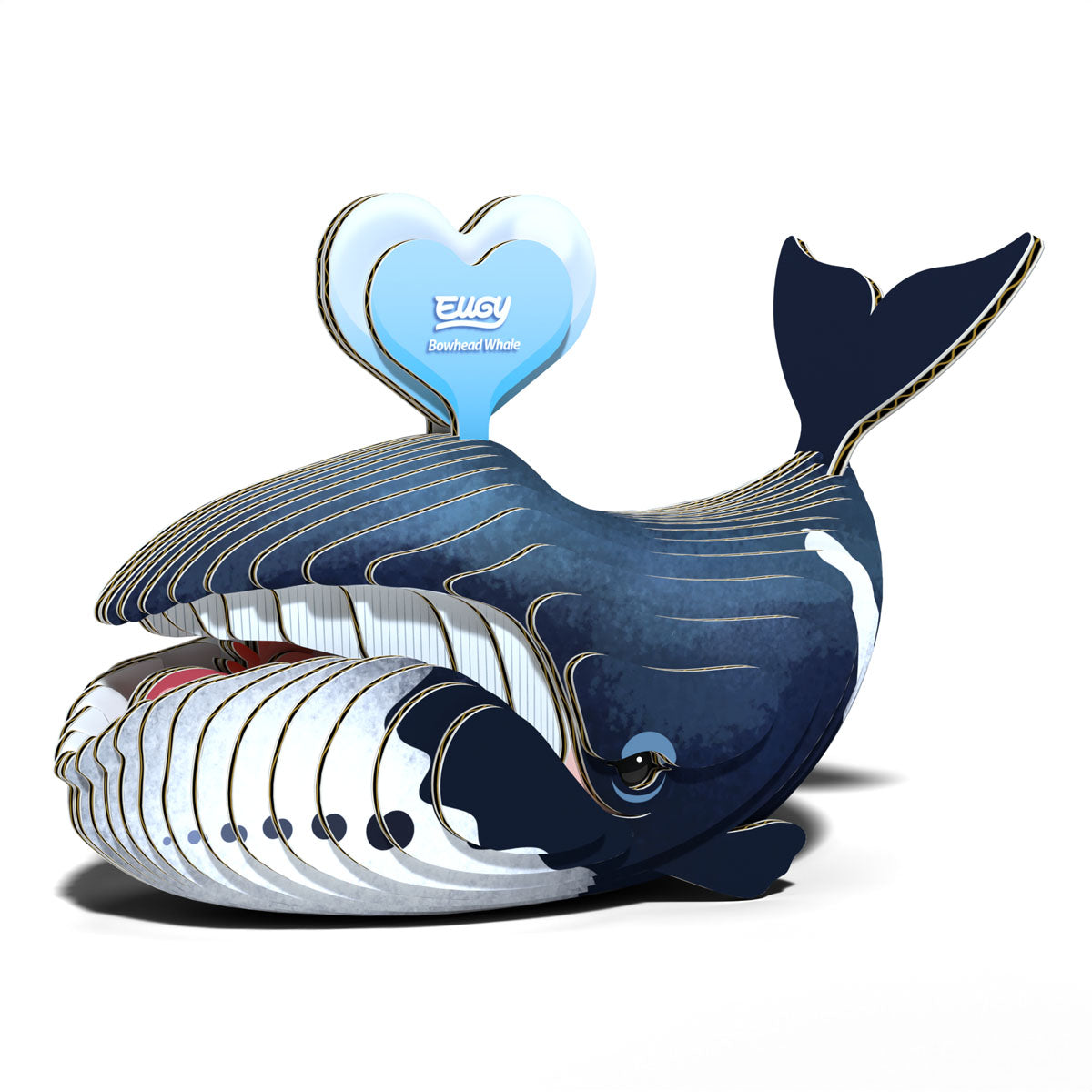 Eugy Bowhead Whale 3-D Cardboard Model Kit