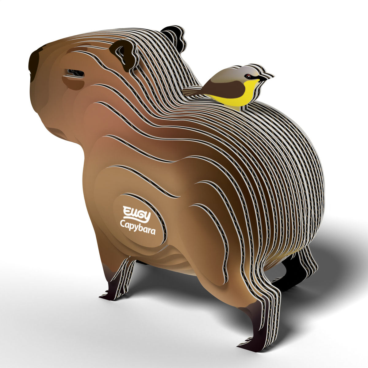Eugy Capybara 3-D Cardboard Model Kit