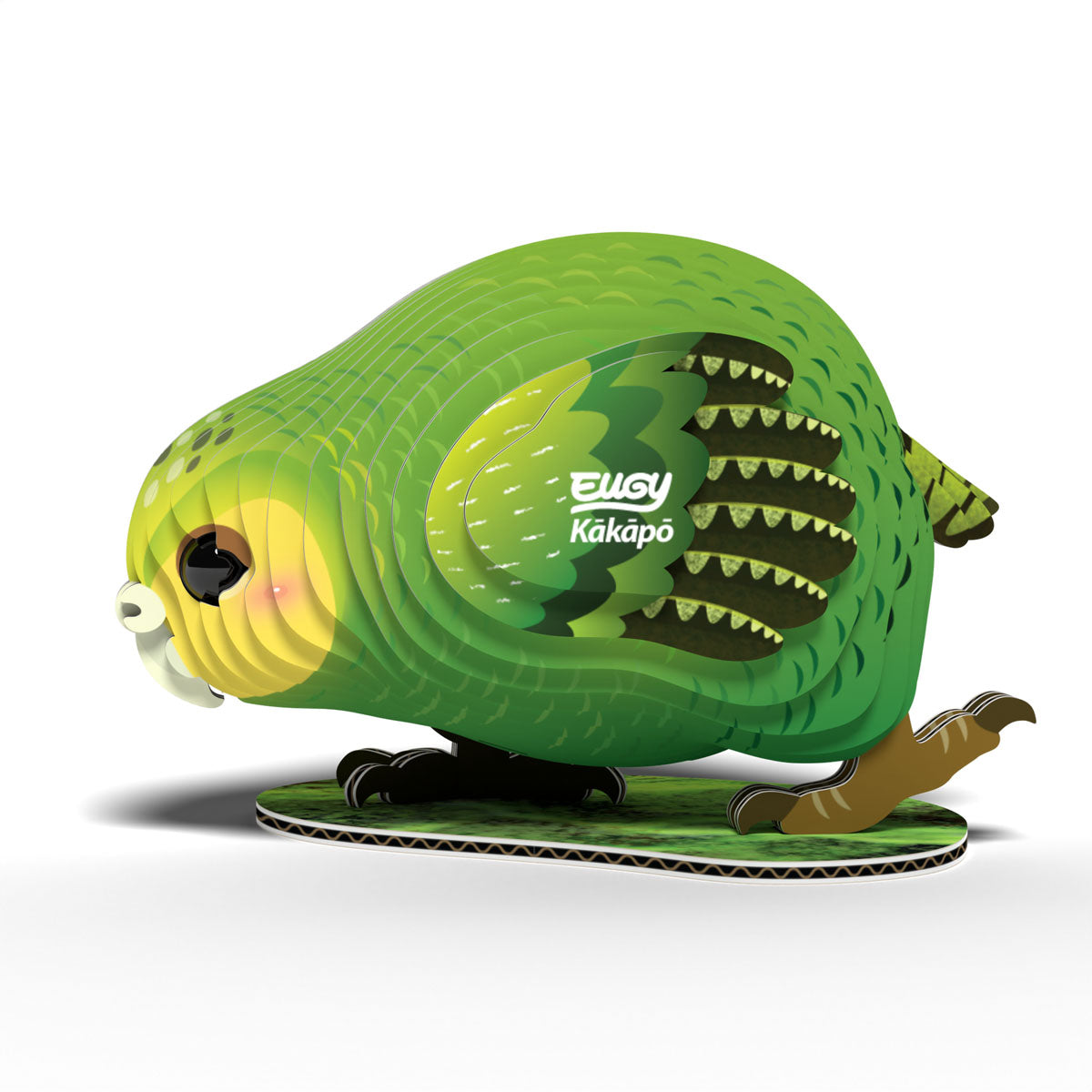 Eugy Kakapo Bird 3-D Cardboard Model Kit