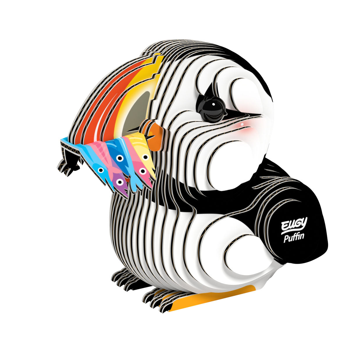 Eugy Puffin 3-D Cardboard Model Kit