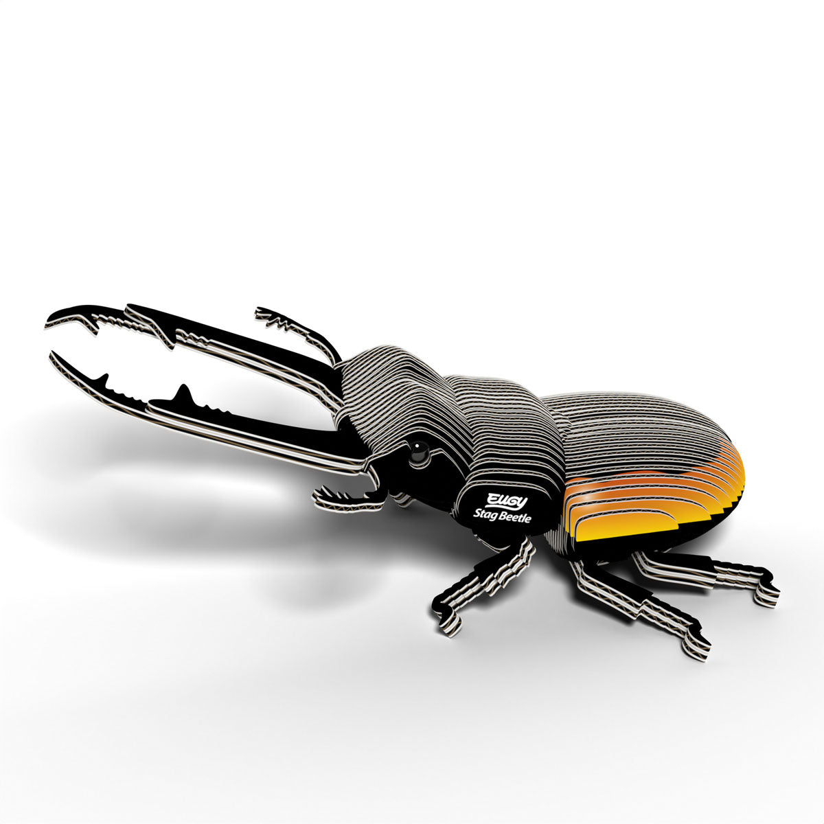 Eugy Stag Beetle 3-D Cardboard Model Kit