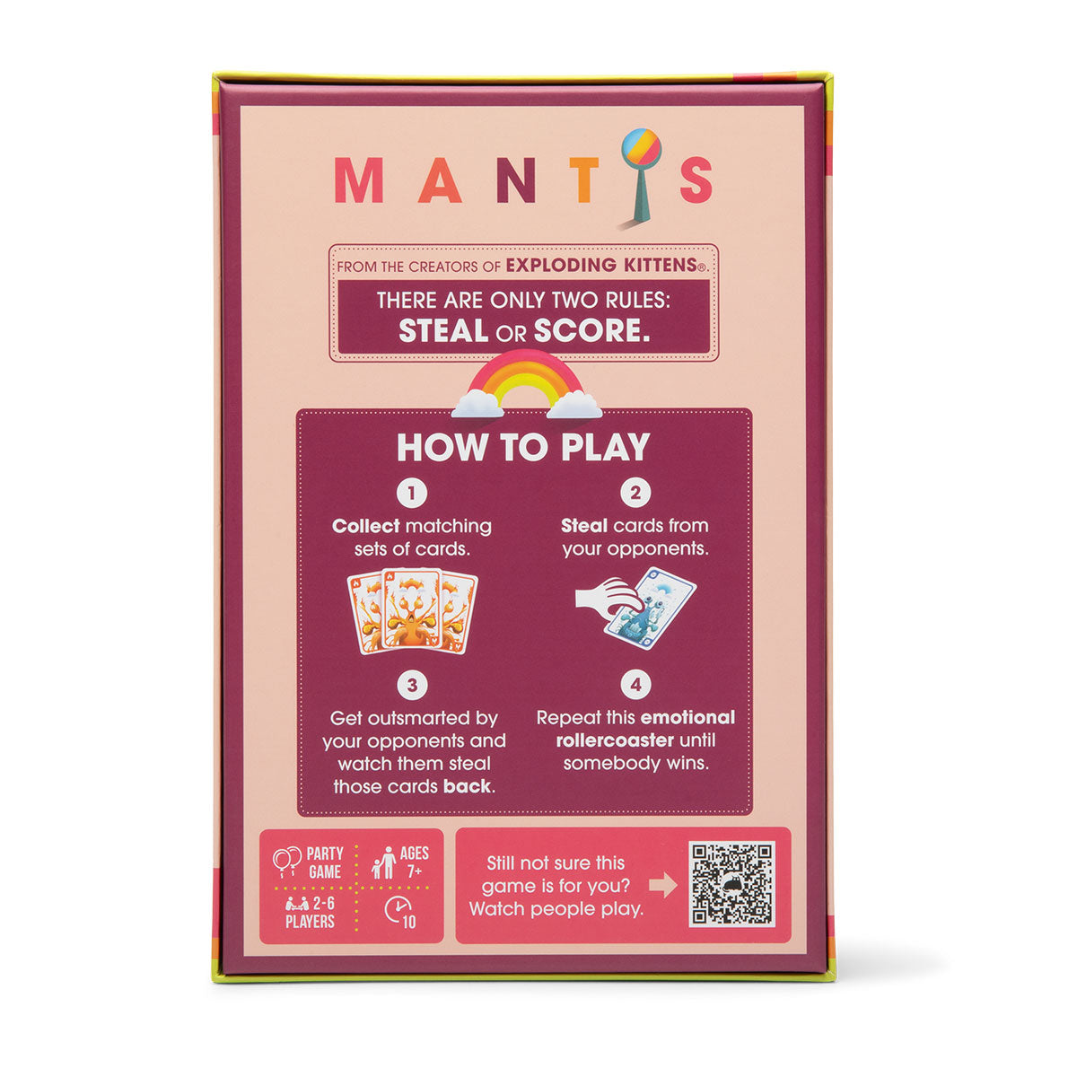 Exploding Kittens Mantis Card Game