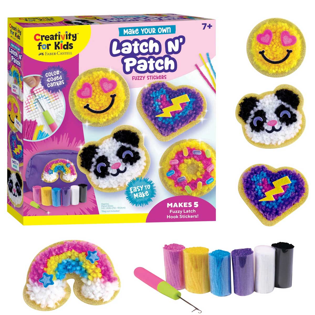 Creativity for Kids Make Your Own Latch N' Patch Fuzzy Stickers