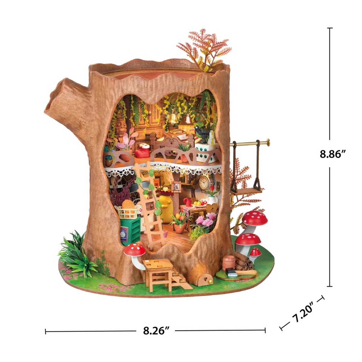 DIY Miniature House Kit - Fairytale Tree House - Hands Craft