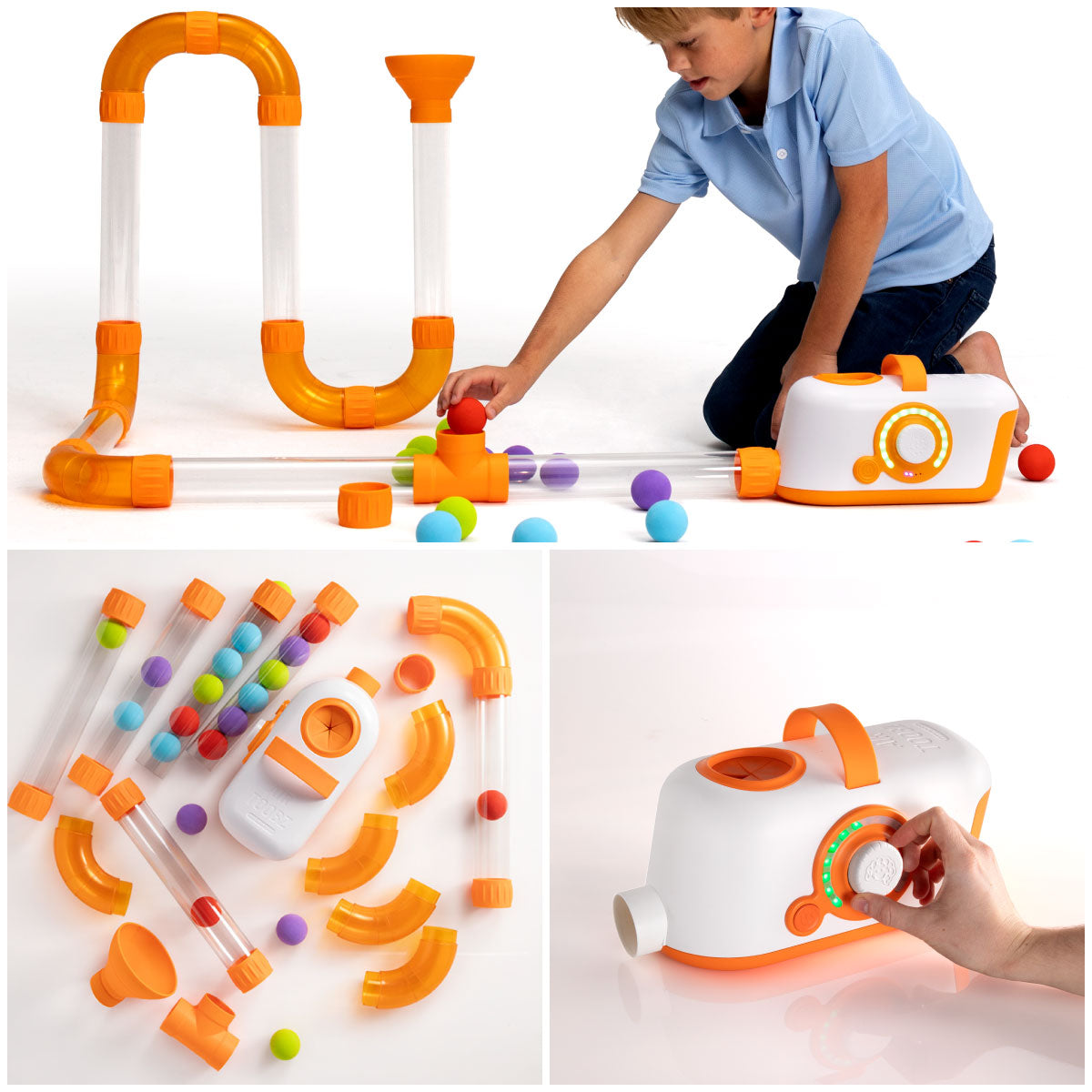 Fat Brain Air Toobz Air-Powered Ball Track