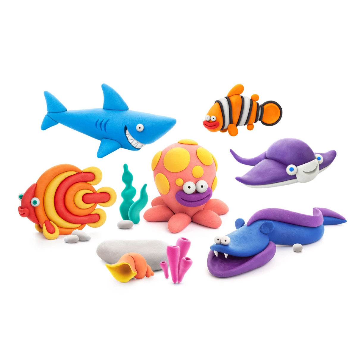 Hey Clay Ocean Creatures - 15 Air-Dry Modeling Clays