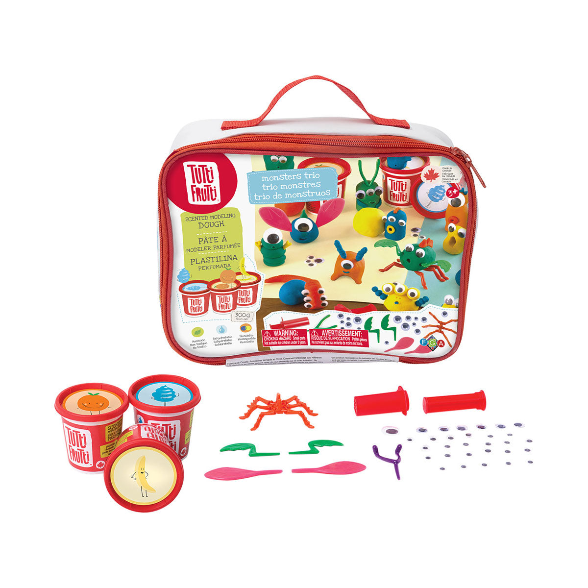 Tutti Frutti Lunchbag - Monster Trio Dough Kit