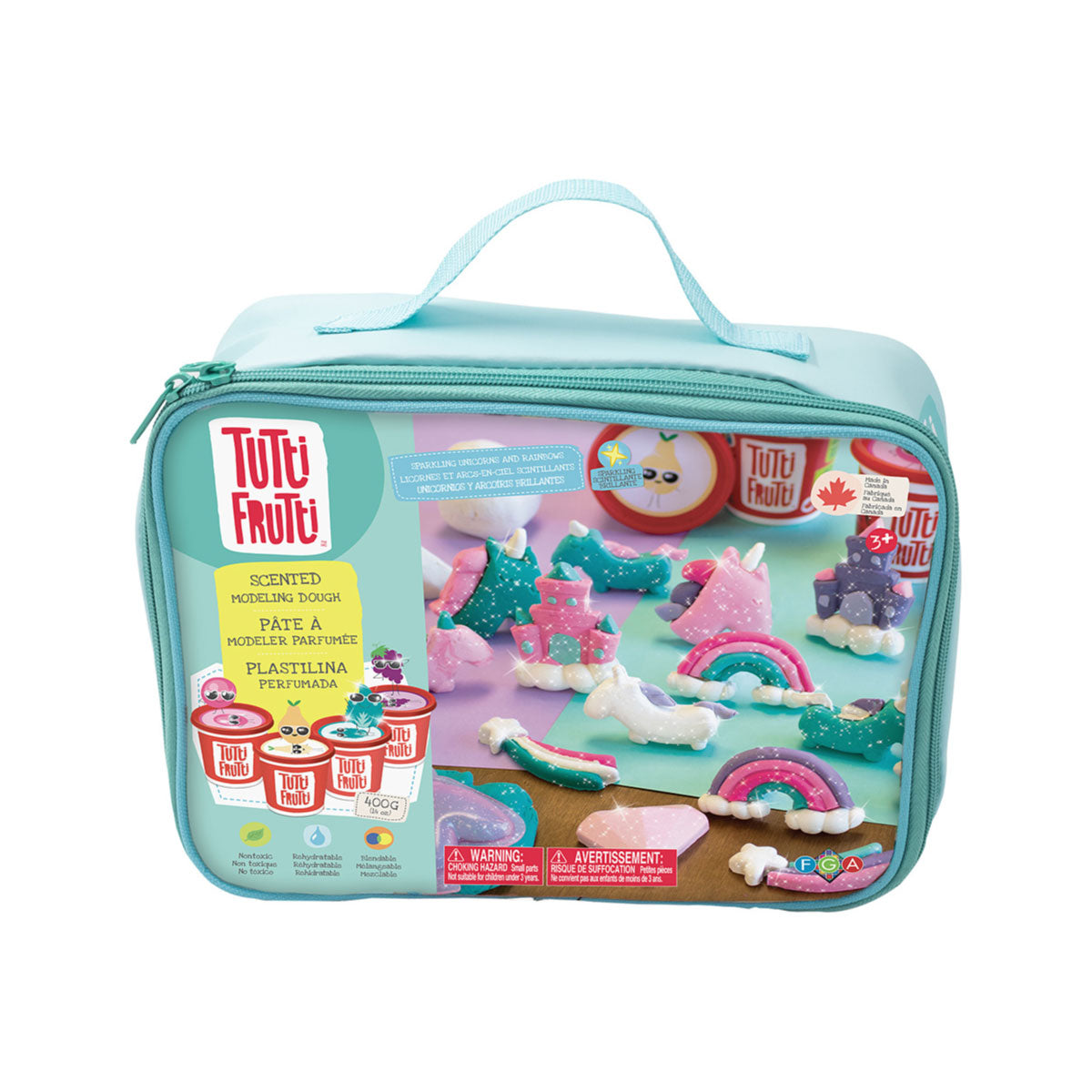 Tutti Frutti Lunchbag - Sparkling Unicorns and Rainbows Dough Kit
