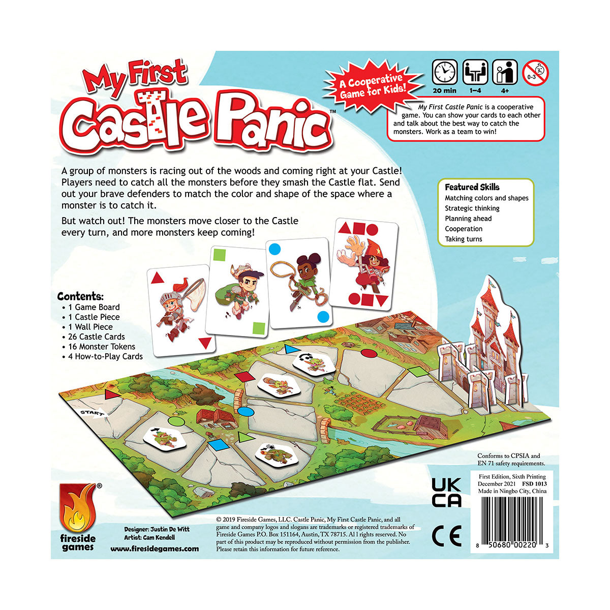 Fireside Games My First Castle Panic Cooperative Board Game