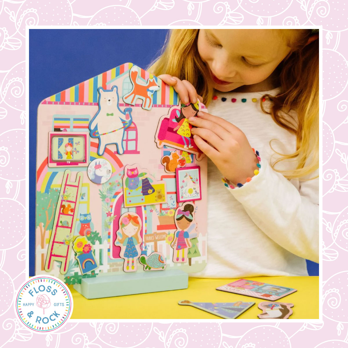 Floss & Rock Magnetic Rainbow Fairy House