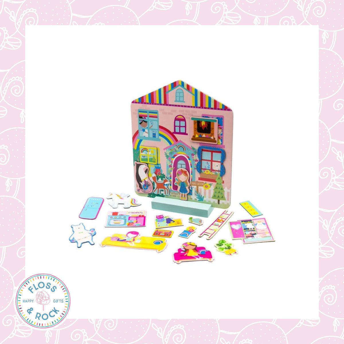 Floss & Rock Magnetic Rainbow Fairy House