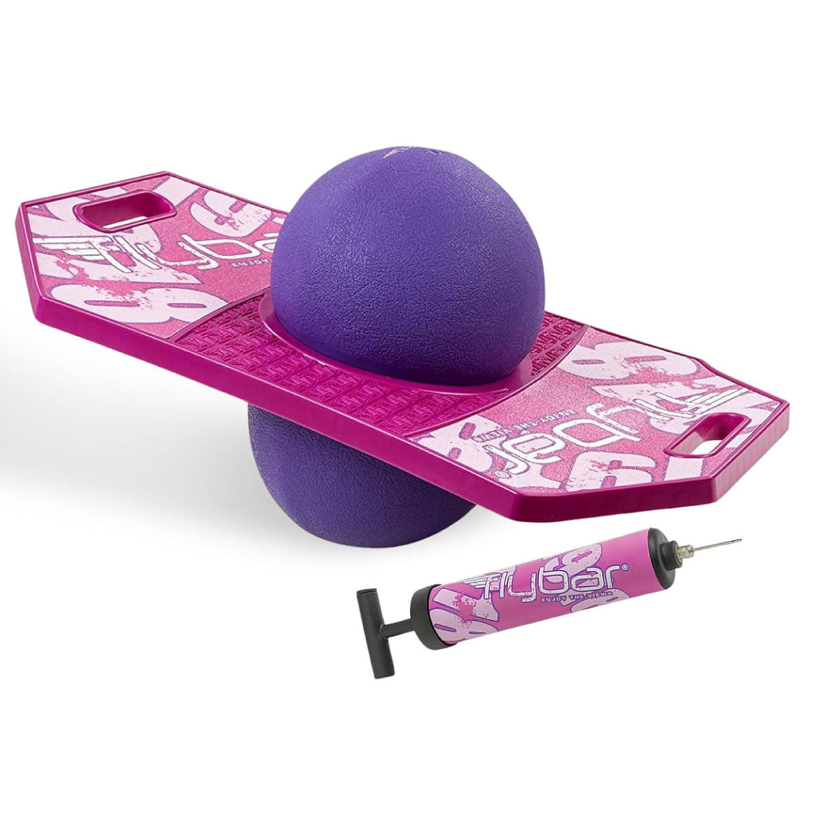 Flybar Pogo Ball Trick Board in Pink Berry (Purple/Pink)