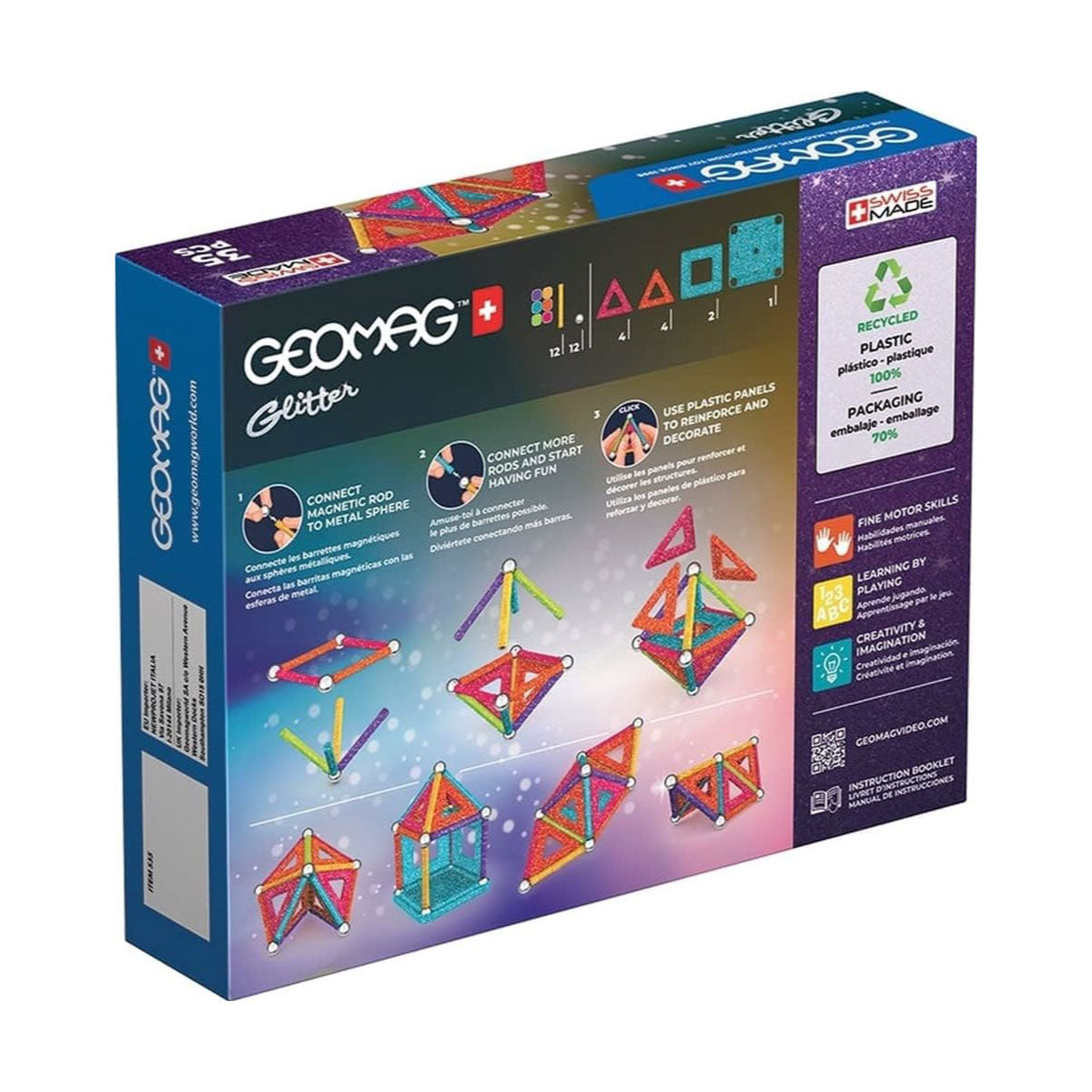 GeoMag Glitter Classic 35 Piece Building Set