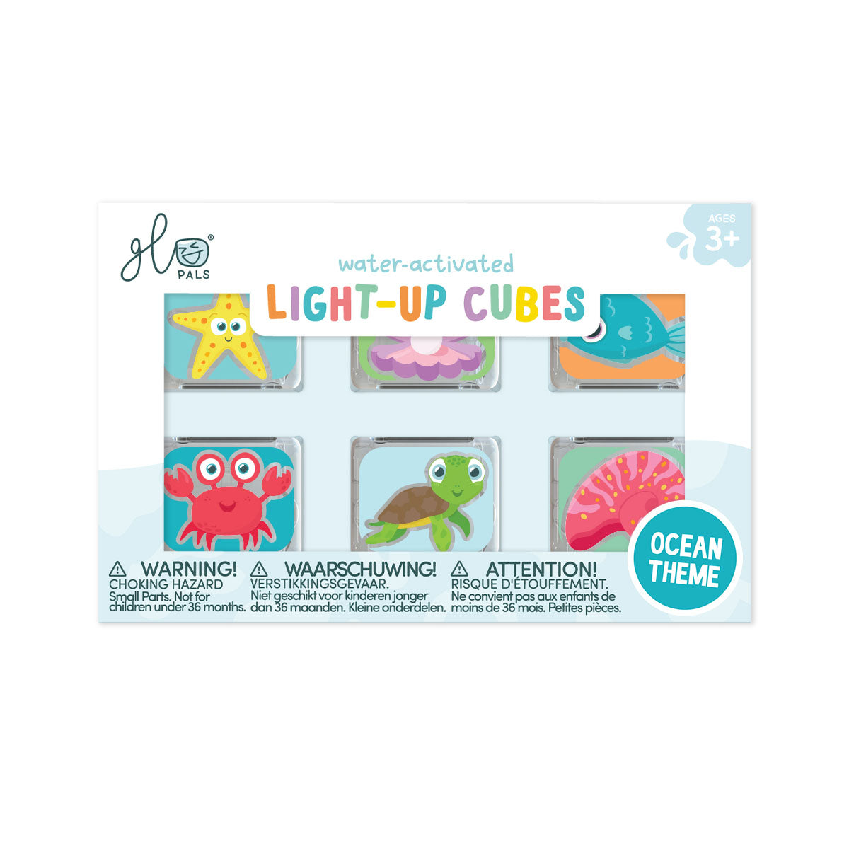 Glo Pals Ocean Themed Cubes 6 Pack