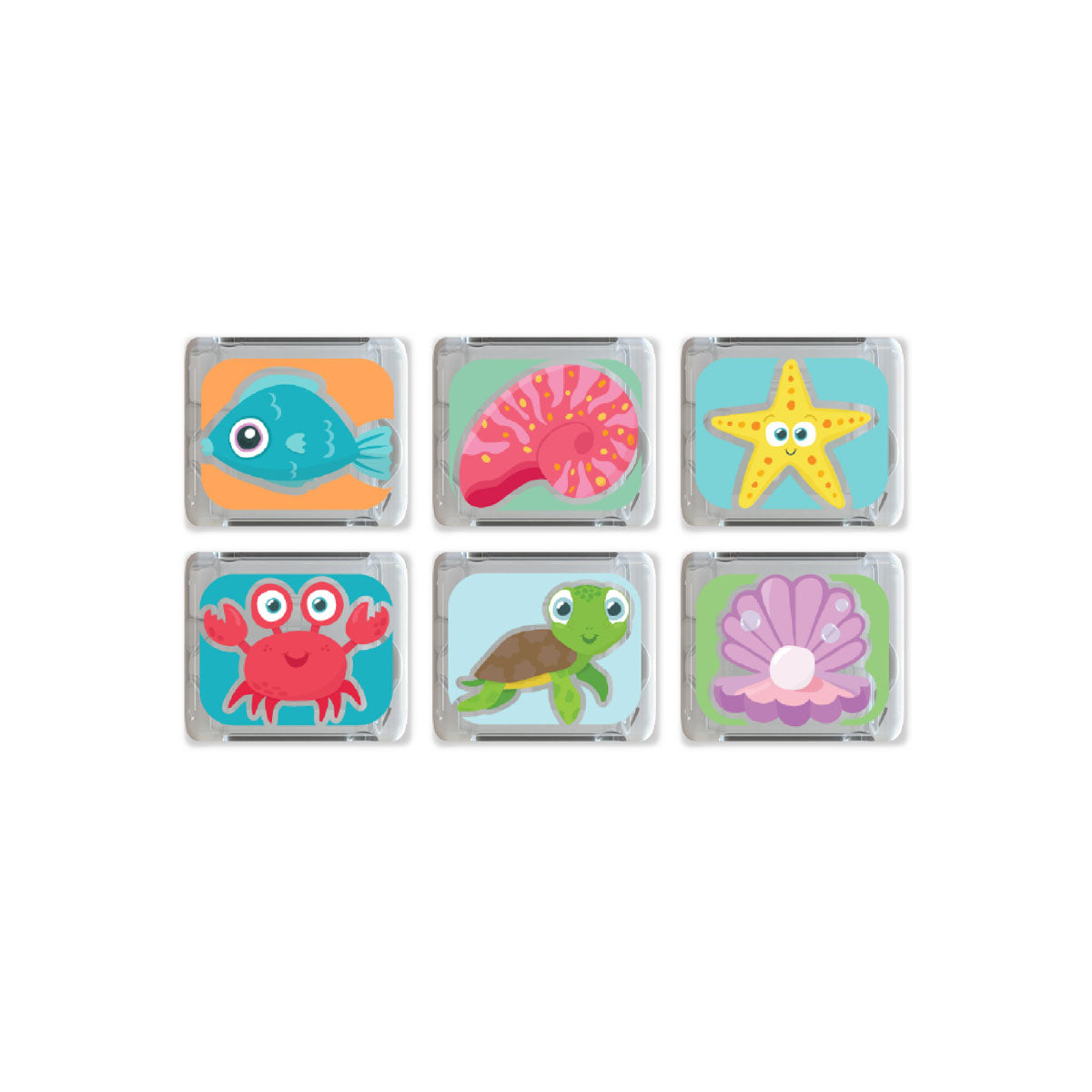 Glo Pals Ocean Themed Cubes 6 Pack