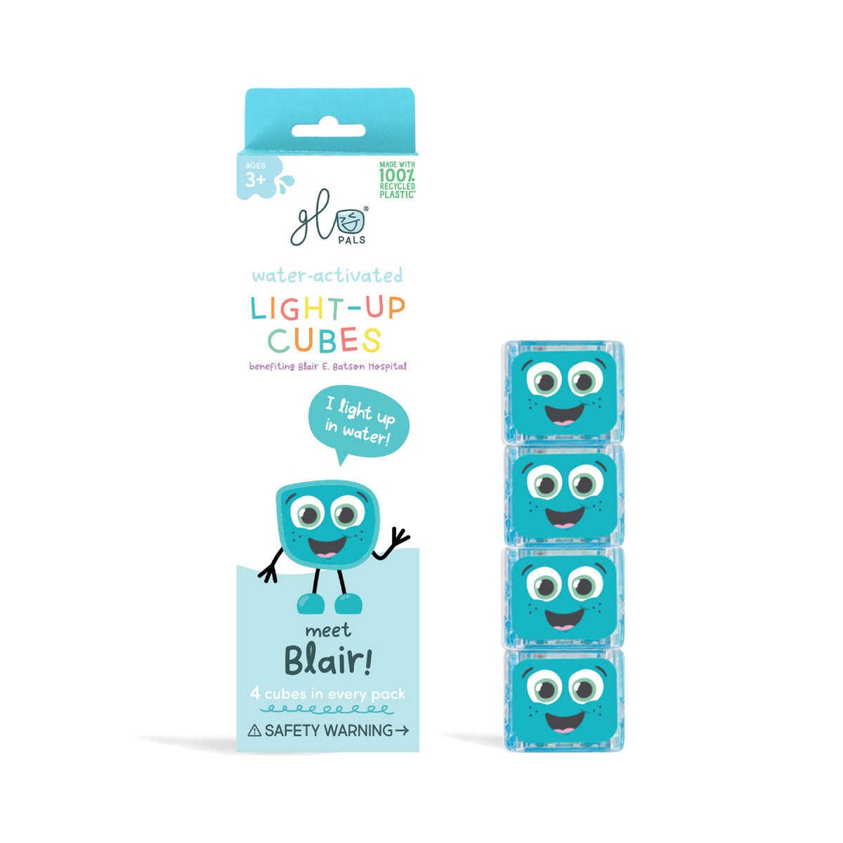 Blair Blue Glo Pals Cubes 4 Pack