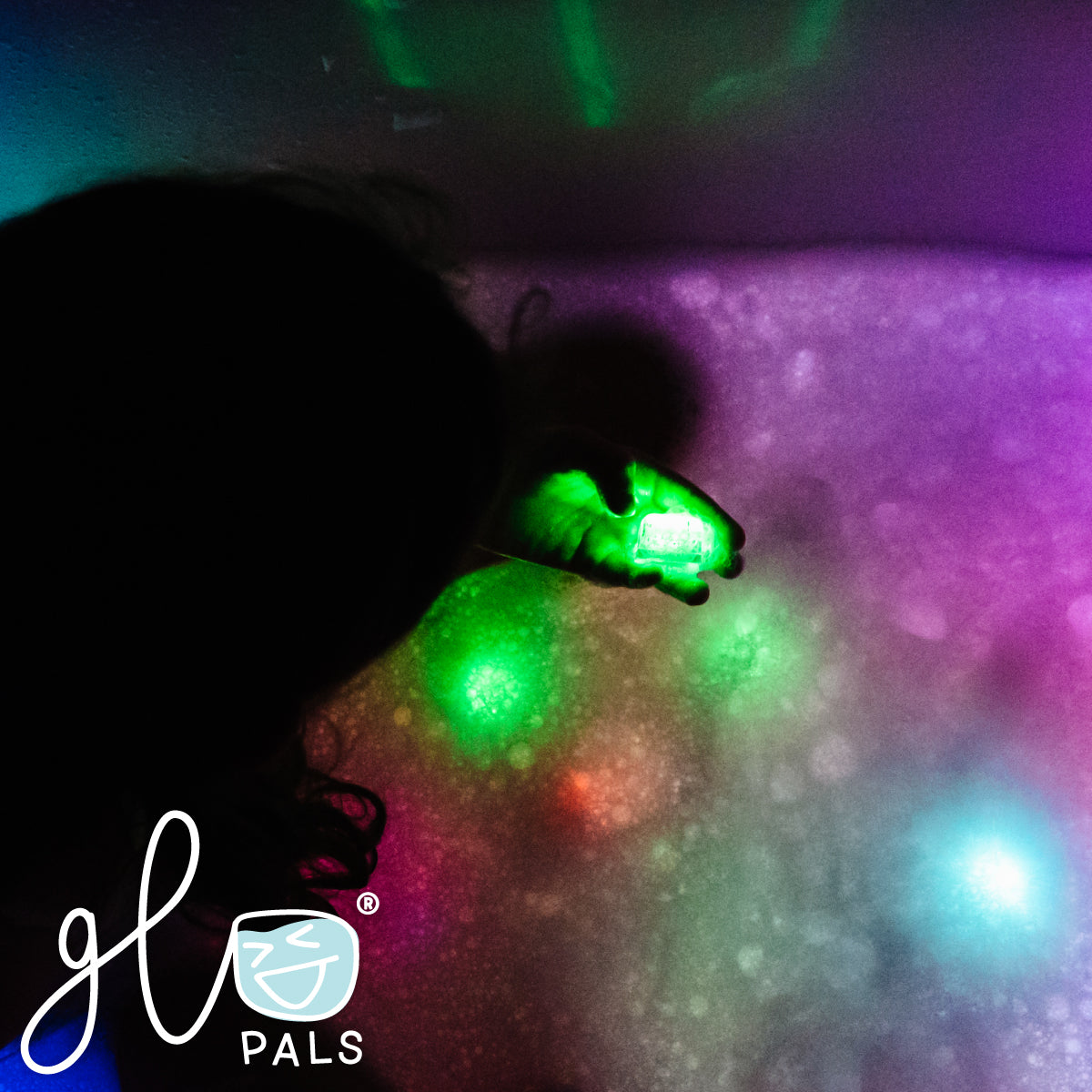Glo Pals light-up cubes are so much fun in the bathtub!