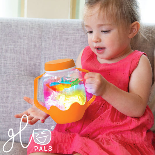 Glo Pals Sensory Play Jar - Orange