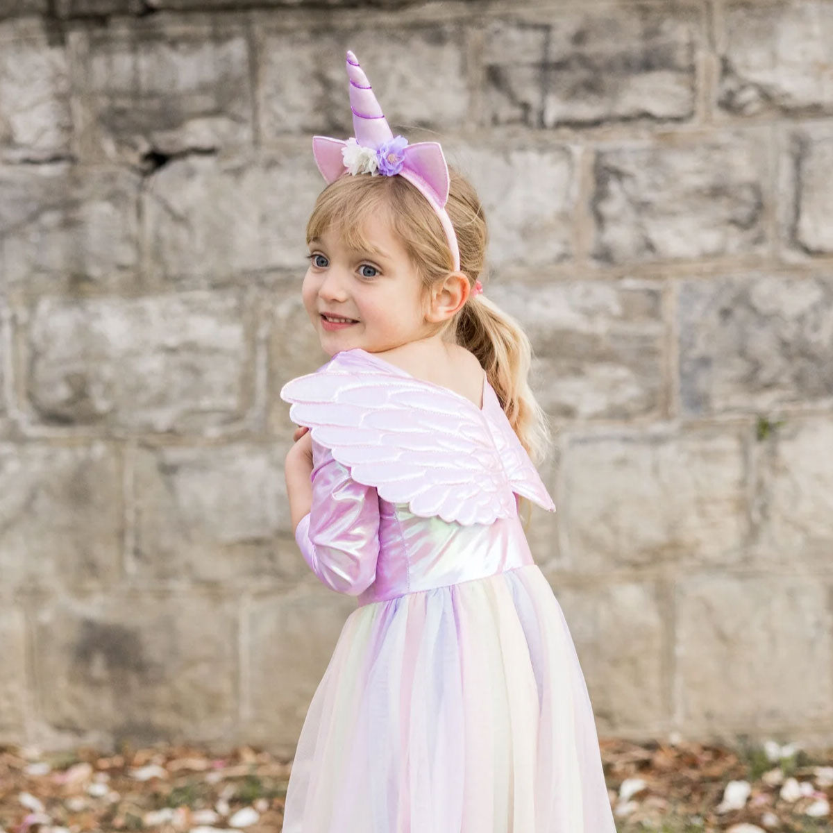 Great Pretenders Alicorn Dress with Wings and Headband