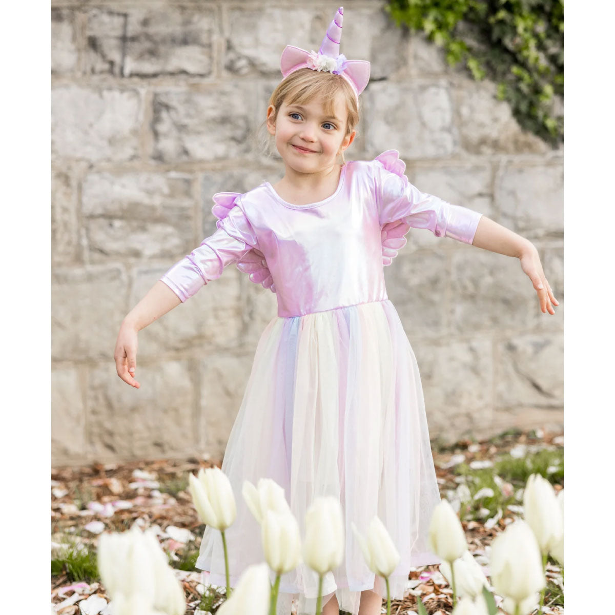 Great Pretenders Alicorn Dress with Wings and Headband