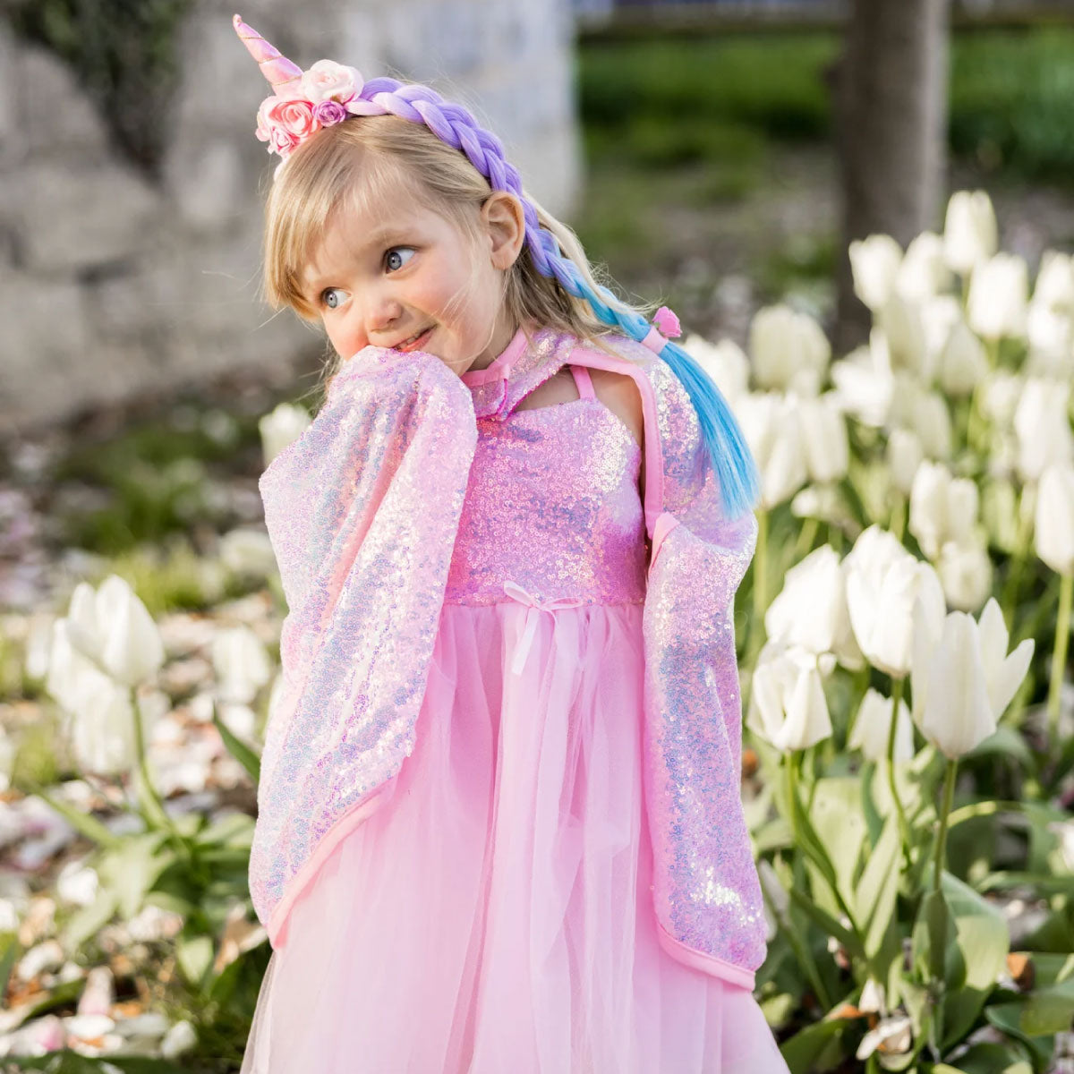 Great Pretenders Sequins Cape - Pink