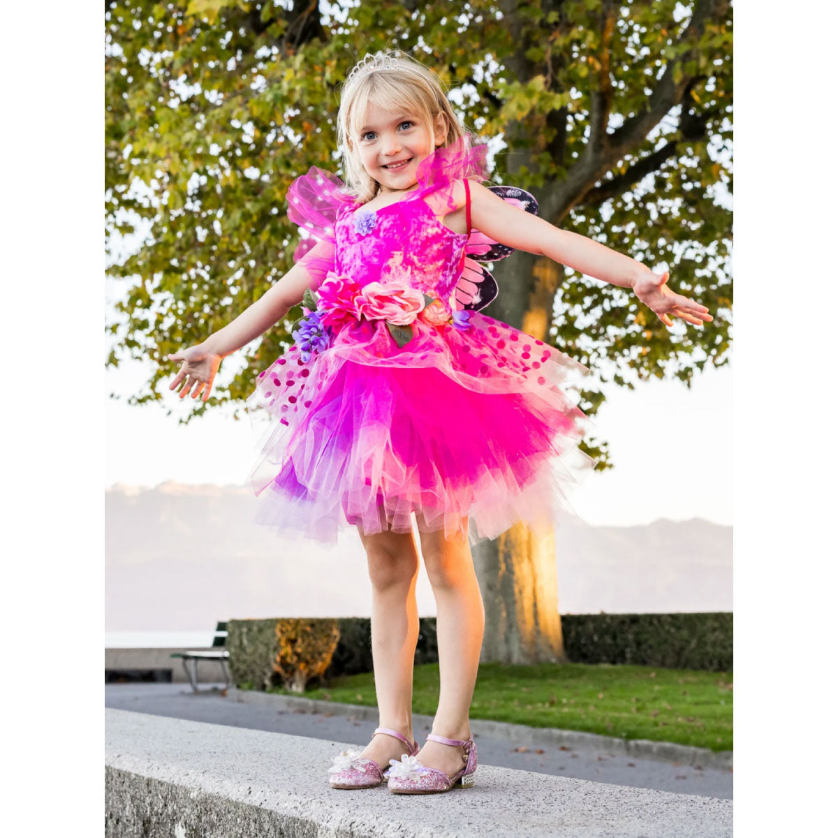 Great Pretenders Fairy Blooms Deluxe Dress - Pink