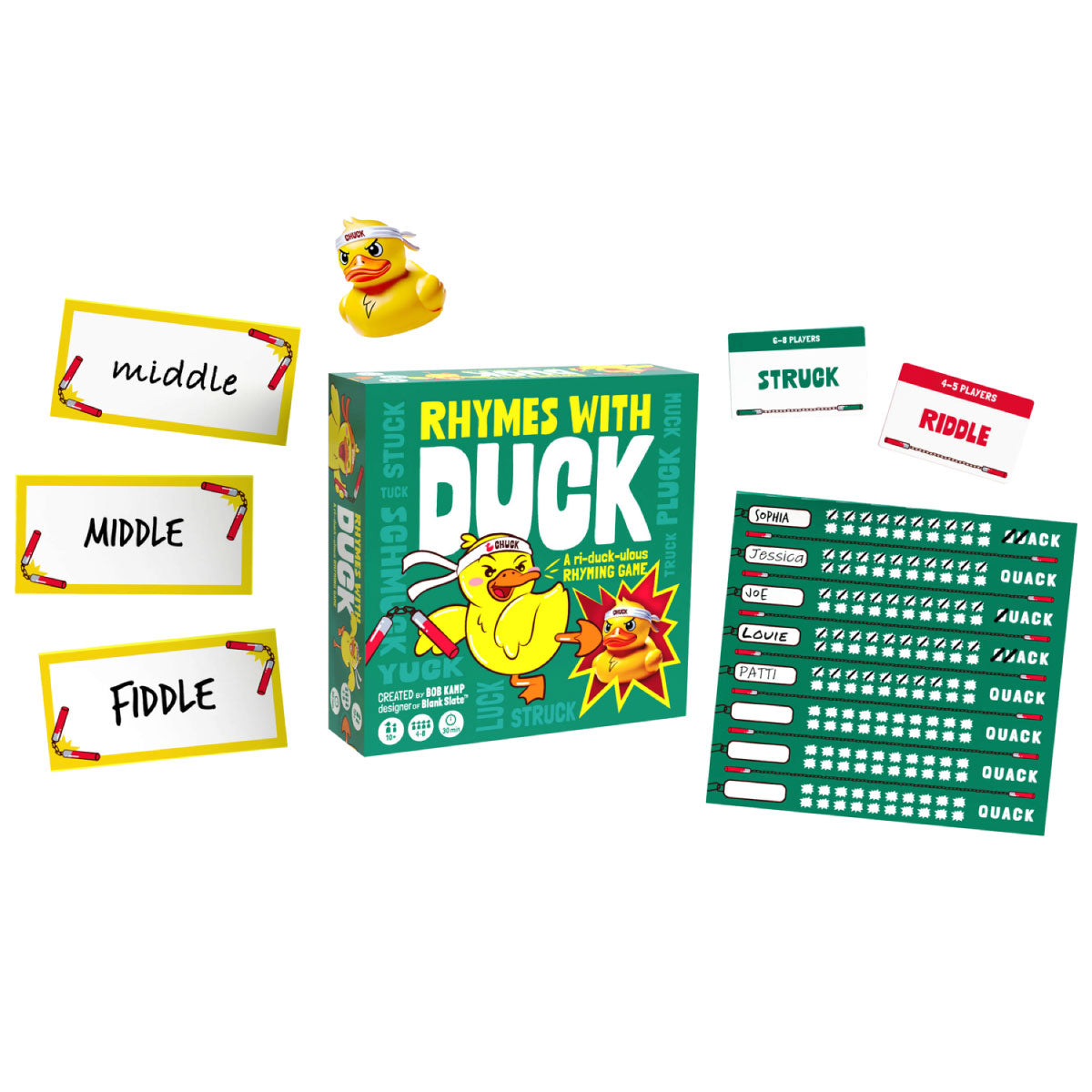 Gray Matters Games Rhymes with Duck Party Game