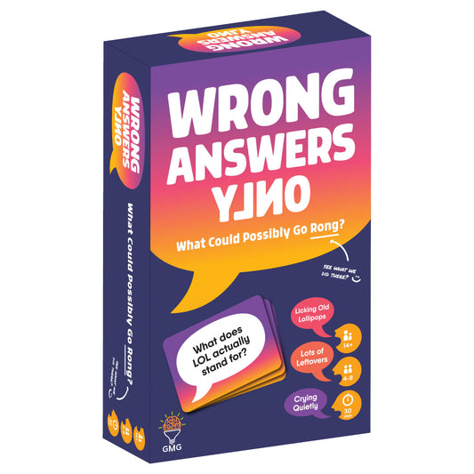 Gray Matter Games Wrong Answers Only Game